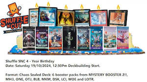 SNC 4 - Year Birthday Chaos Sealed Event ticket