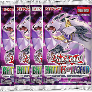 Battles of Legend: Crystal Revenge - Booster Pack x 4 (1st Edition)