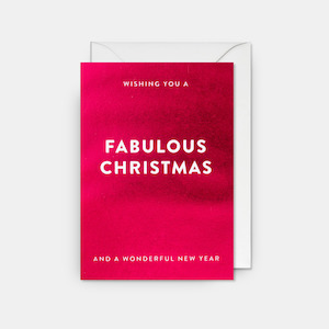 Card Wishing You A Fabulous Christmas