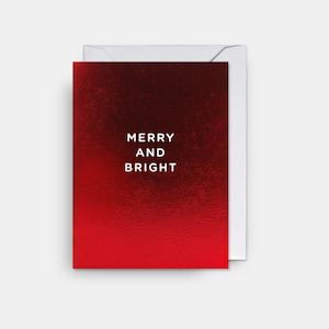 Christmas Card Merry and Bright