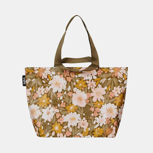 Kollab: Shopper Tote - Khaki Floral