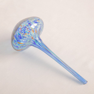 Glass Plant Feeder Mushroom - Blue