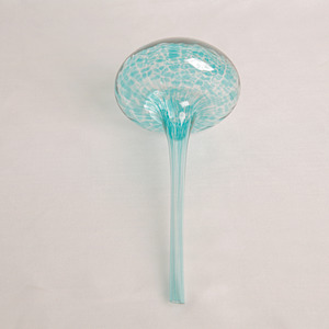 Plant Lovers: Glass Plant Feeder Mushroom - Aqua