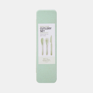 Wheat Straw Travel Cutlery Set - Mint