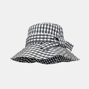 Kiera Check Bucket Hat - Black/White