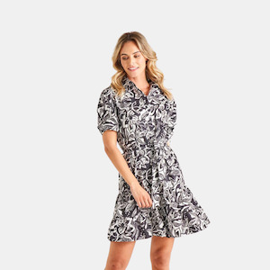 Marnie Dress - Floral Mono