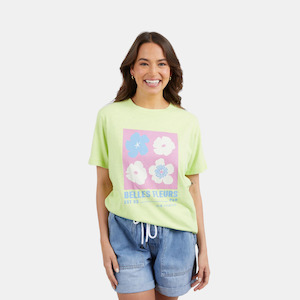 Belle Fleurs Tee - Key Lime