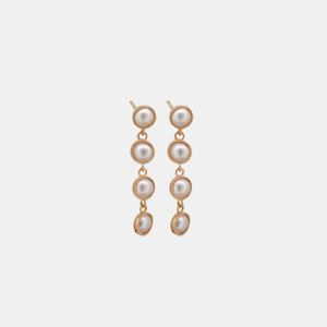 Tiger Tree: Earrings Pearl Rosalie - Rose Gold