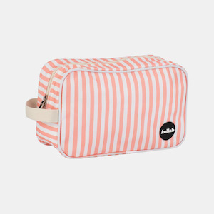 Holiday Travel Bag - Coral Stripe