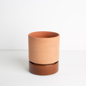 Plant Lovers: Grace Planter Small - Rose Terracotta & Soil