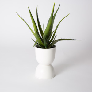 Domes Metal Planter Small - White