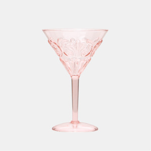 Flemington Acrylic Martini Glass - Pink