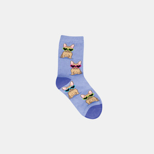 Socks Kids Frenchie Fasion - Periwinkle 2-4 years