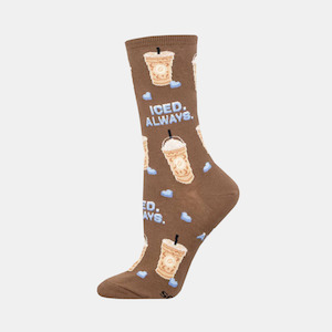 Women's Socks Iced Always - Brown