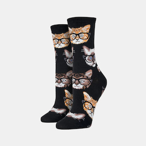 Women's Socks Kittenster - Black