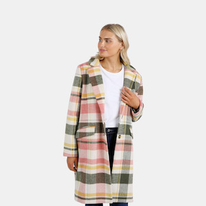 Blanche Check Coat