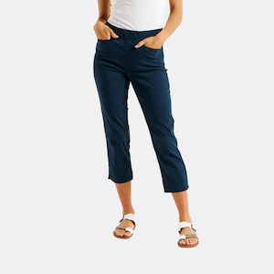 Crop Bengaline Pant - Navy