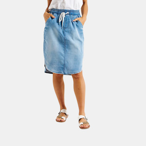 Alina Denim Skirt - Denim Blue