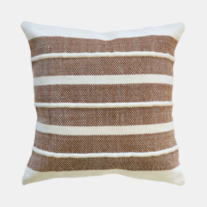 Mulberi: Wyatt Cushion - Tobacco/Ivory