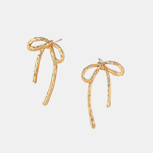 Alice Bow Earrings - Gold