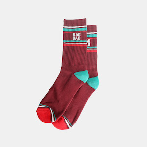 Socks - Dark Red - Rad Dad