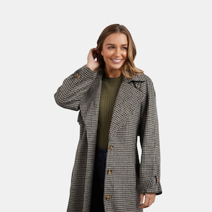 Sweaters Jackets: Brodie Trench - Check