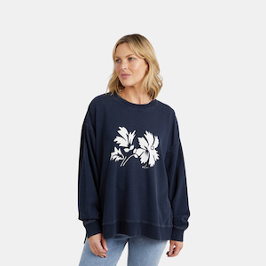 Tops Shirts: Amber Crew - Navy