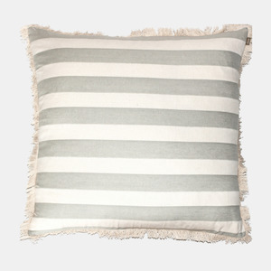 Bold Stripe Cushion - Sage