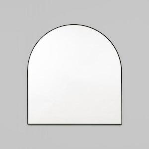 Bjorn Arch Mirror Black 80 x 85cm