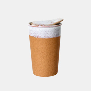 Eco Lunch: Its A Keeper Ceramic Cup - Raw Earth Tall