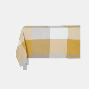 Raine Humble: Giant Check Tablecloth - Mustard