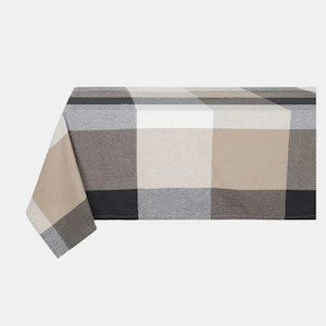 Raine Humble: Giant Check Tablecloth - Black