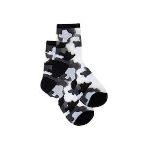 Antler: Sheer Sock - Black Camo