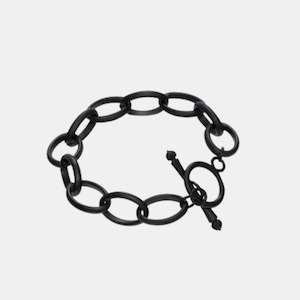 Black Chain & Fob Bracelet