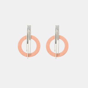 Aria Earrings - Blush & Silver