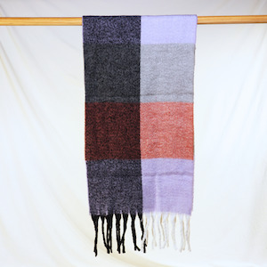 Clearance: Arlo Check Scarf - Lilac