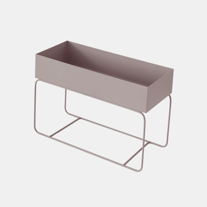 Metal Planters: Metal Planter Short - Latte