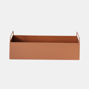 Metal Planter Box - Terracotta