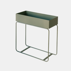 Metal Planters: Metal Planter Tall - Sage