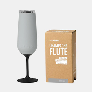 Huski Champagne Flute - Stone Grey