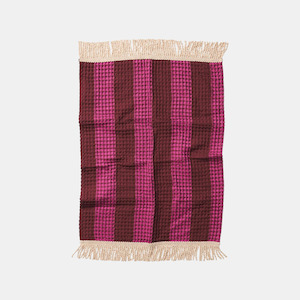 Towels 2: Zelia Waffle Hand Towel - Bougainvillea