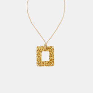 Necklace Leopard Squared