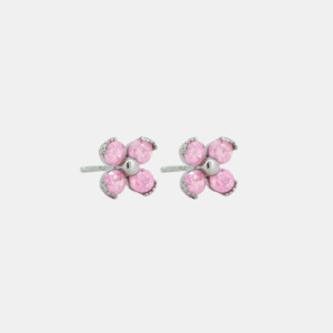 Tiger Tree: Rosa Flower Studs