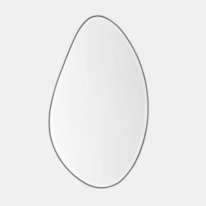 Pebble Mirror - Black 120x70cm