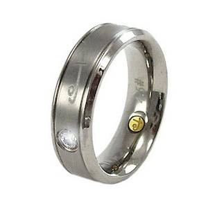 Titanium Triple Treasure Ring Shuzi