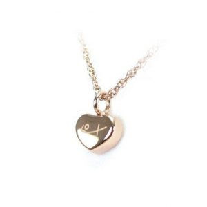 Tiny Heart Pendant Rose Gold (SS) Shuzi