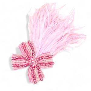 The Sariel Girls Fascinator Pink Clip