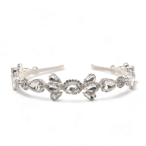 The Cynthia Girls Diamante Tiara Headband