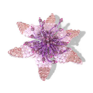 Clothing accessory: The Fuschia Kids Crystal Hair Clip