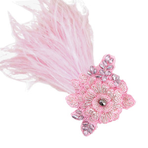 Clothing accessory: The Designer Lotus Girls Pink Hair Clip